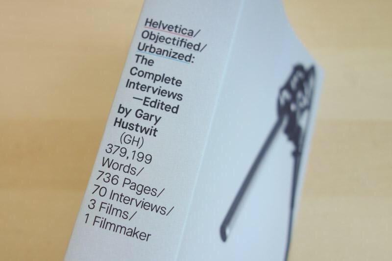 StudiodotBuild's tweet photo. ...and it weighs 2.5pounds (what's that in real money?). The Complete Interviews by Gary Hustwit. Design by Build. http://t.co/9QjVYXKN8t