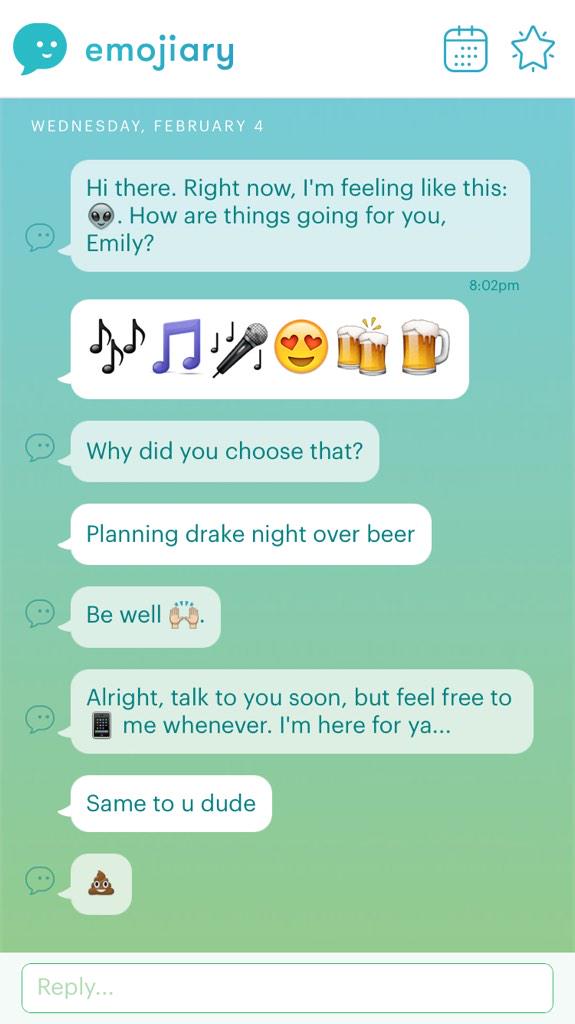 emilynaismith's tweet photo. The person inside my emoji diary just gets me. #emojiary http://t.co/ARqTSvxNKa