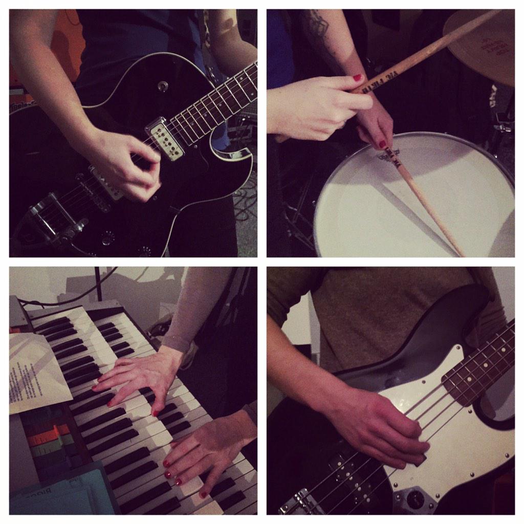 Launderettes's tweet photo. Hands on last night! #newsongs #bandpractice http://t.co/o6oUaeXIGm