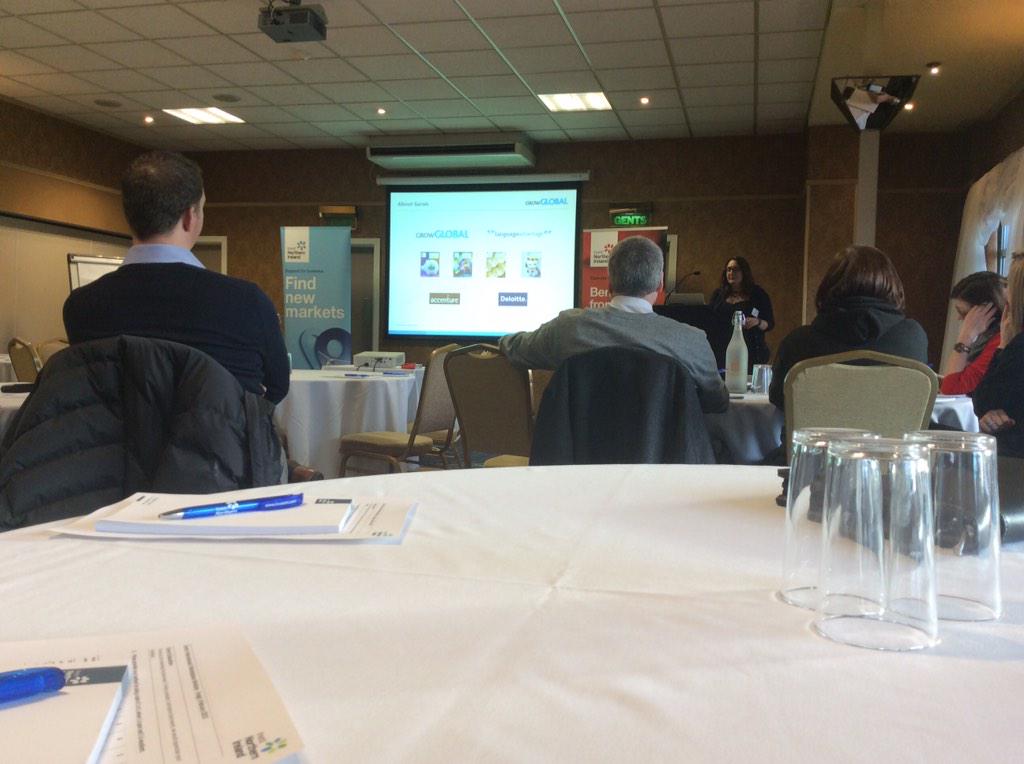 StorageCentreNI's tweet photo. Sarah from @growglobal has just started presenting @InvestNI International E-Marketplace Workshop http://t.co/051VyIsYfj
