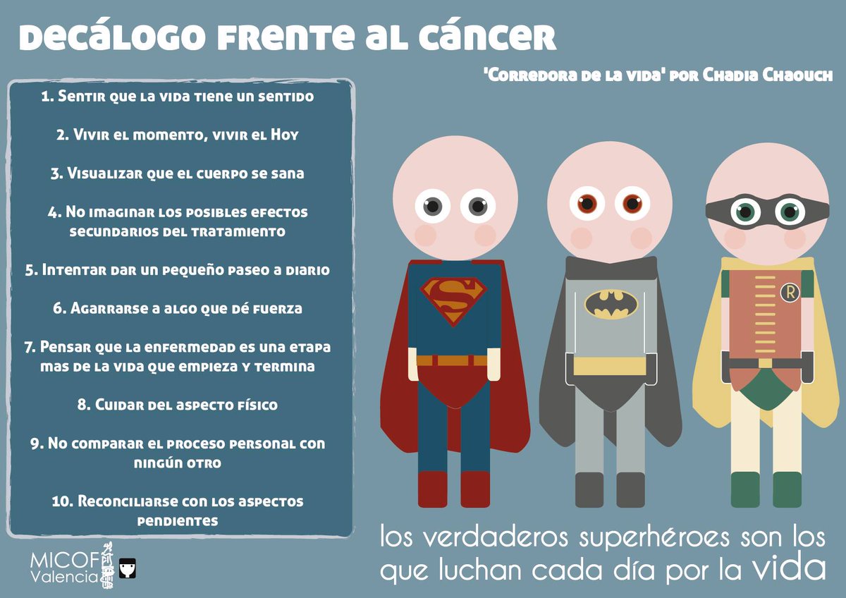 micofvlc's tweet photo. Decálogo contra el #cáncer #superhéroesvida 
#DiaMundialcontraelCancer http://t.co/nliSL8pHPN