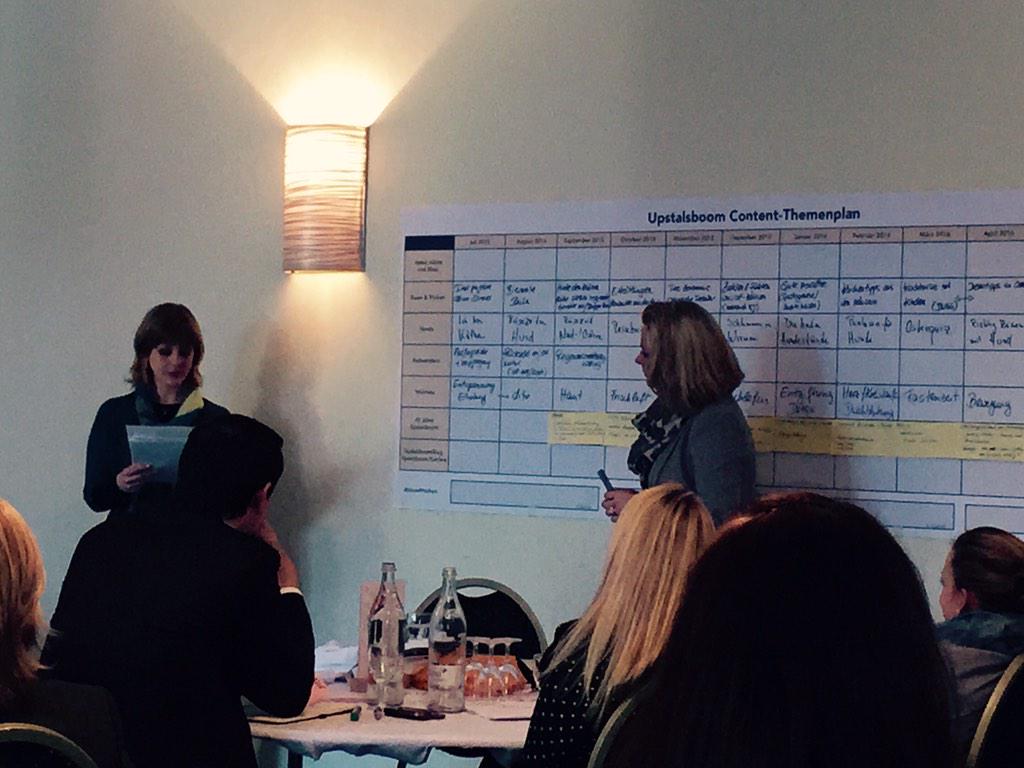 #upmev15 ... und weiter geht es mit "Radwander" ... Ideensammlung für den Upstalsboom Content-Themenplan