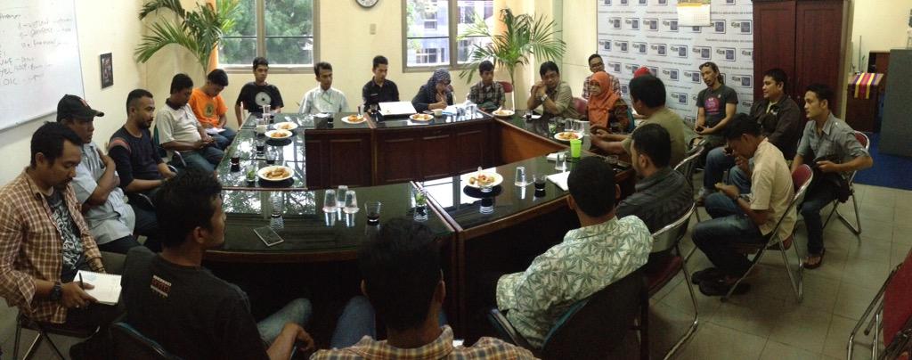 Pertemuan #AcehPeduliLahanBasah 2015 bersama beberapa lembaga LSM internasional dan Nasional juga beberapa komunitas.