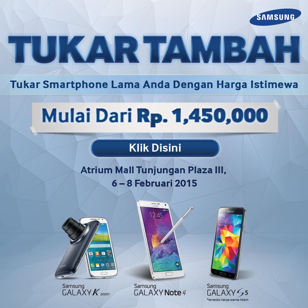Hi Galaxian Surabaya! Yuk tukar smartphone lama dgn yg baru di Atrium Mall Tunjungan Plaza 3! samsung.com/id/tradein/