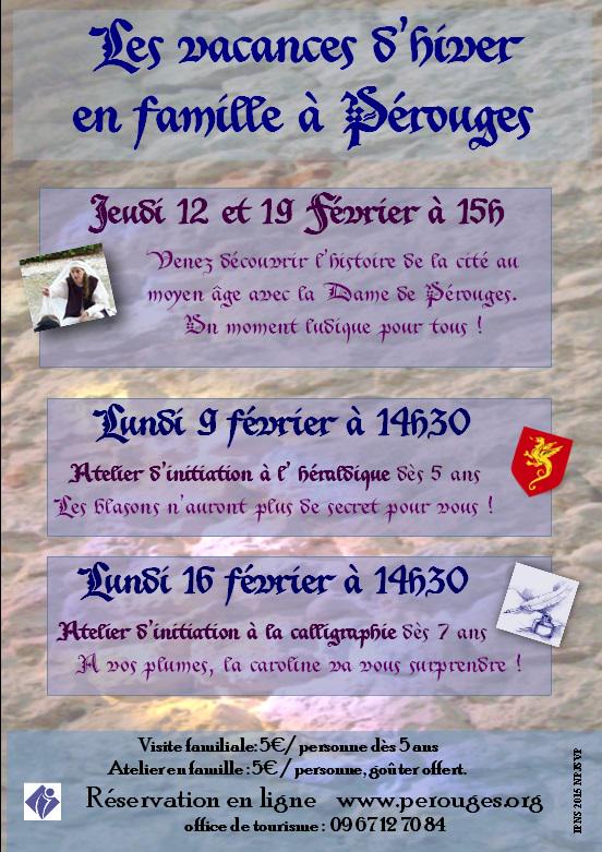 OTPerouges's tweet image. pas d'idées pour faire des activités en famille pendant les vacances scolaires ? Venez à #Pérouges ateliers &amp;amp; visites