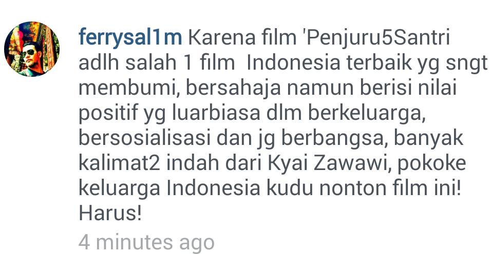 P5Smovie's tweet photo. Ferry salim aja udah buktiin P5S banyak manfaatnta. Yuj ajak keluarga nonton mulai 29 januari 2015 👍👍 http://t.co/q8DIZ2hM1T