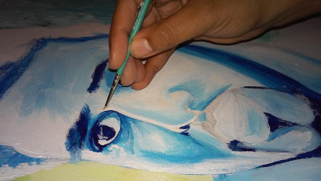 Up painting the final piece for my art show this sat. A tribute to <a href="/JColeNC/">J. Cole</a> #ColeWorld #Phoenix #thatslove <a href="/RikkiMaa/">letty</a>