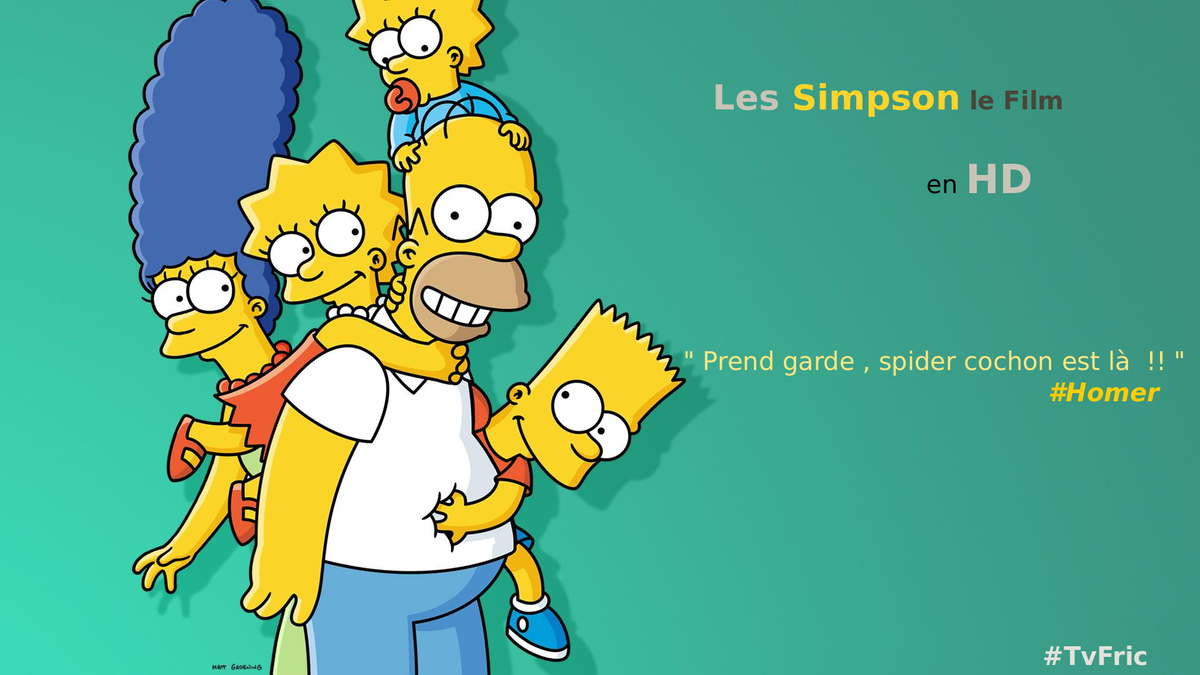 tvfric's tweet photo. profite de la sélection " #ChildrenCartoon " sur #TvFric les " Simpson le Film en HD " ici : http://t.co/007fygS4iZ http://t.co/eZtE8T2x4M