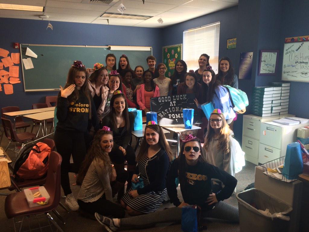 humphrey728's tweet photo. That you HRHS winter guard for amazing goody baskets!! We appreciate it!! @hrhspoms #hrhsspirit #weloveguard http://t.co/ZPOvlRJZSE