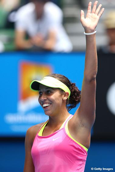 WTA's tweet photo. .@Madison_Keys battles past Venus Williams for a spot in @AustralianOpen SFs--> http://t.co/vBXTlE1LLv #AusOpen http://t.co/IpBYAPWNEP