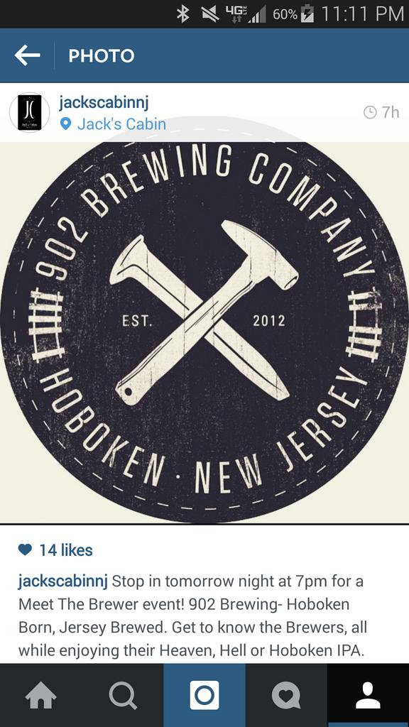 902Brewing's tweet photo. Come on downtown tomorrow at 7pm for some HHH, giveaways and good times @ Jack's. http://t.co/pAo9yoqyPY