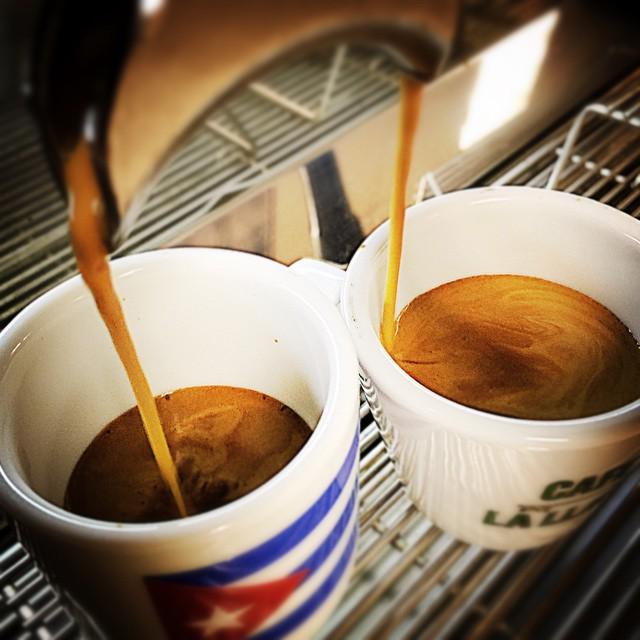 CoffeeBrue's tweet photo. #Coffee Instagram by @cafelallave Capping a long, busy day. #cafelallave #espresso #coffee #losangeles #miami #30... http://t.co/UvHMBYNqNf