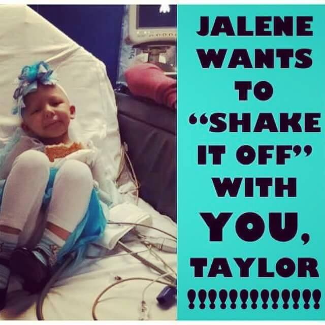 Everyone tweet <a href="/taylorswift13/">Taylor Swift</a> to help Jalene complete her bucket list. #TeamJalene #TaylorSwift #EffCancer