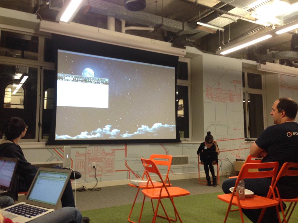 tihomirb's tweet image. #scalajs #hackathon muze brainwave device visualization live demo by ara and kelly!