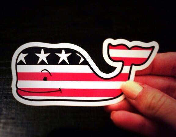 vineyardvines__'s tweet photo. Which Sticker? 🐳

Fav: American Flag Whale

RT: Snowman Whale

#vineyardvines #stickers http://t.co/lv7mF7pFN4
