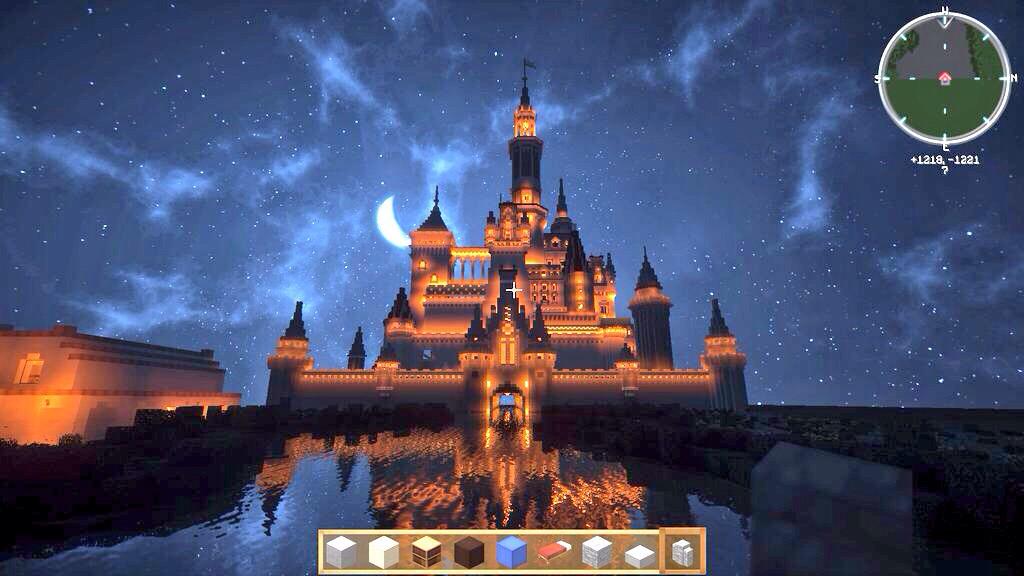 Minecraft Creations Disney Castle Recreated In Minecraft Minecraft Http T Co K4ozglqnpt