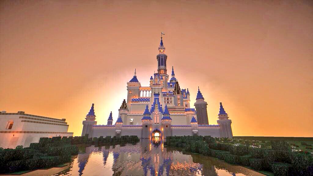 Minecraft Creations Disney Castle Recreated In Minecraft Minecraft Http T Co K4ozglqnpt