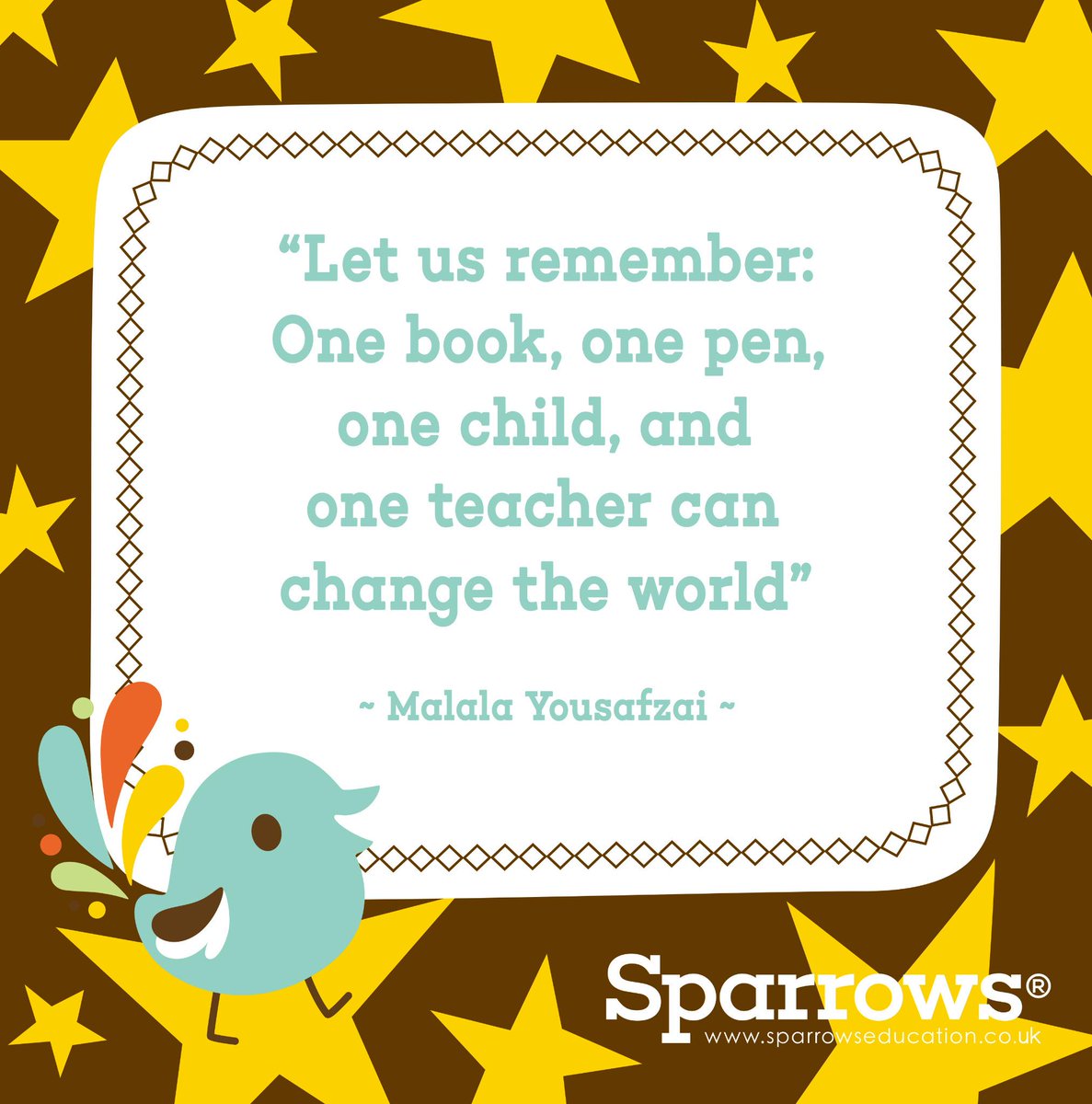 SparrowsEdu's tweet image. Change your world...
#onebook #onepen #onechild #oneparent #oneteacher #onelove #change
sparrowseducation.co.uk