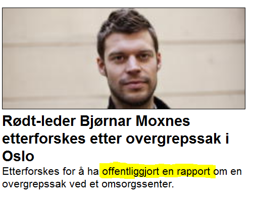 DoremusSchafer's tweet photo. Jævla bra ikke-tabloid-og-misvisende-i-det-HELE-tatt overskrift, @dagbladet. (cc @bmoxnes @Stopp_pressen) http://t.co/euKZuspPPi