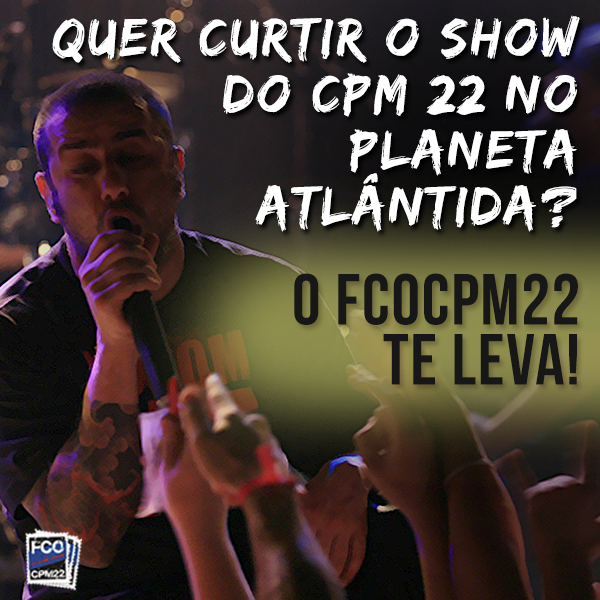 fcocpm22's tweet photo. Corram no nosso facebook que vai rolar sorteio de 01 ingresso pro Planeta Atlântida: http://t.co/01BI36YR0S http://t.co/55ULh4kOMZ
