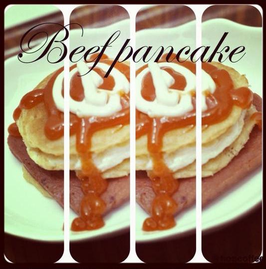 Beef pancakes yang enak ini bisa kamu jadiin cemilan sambil nongkrong, coflov.