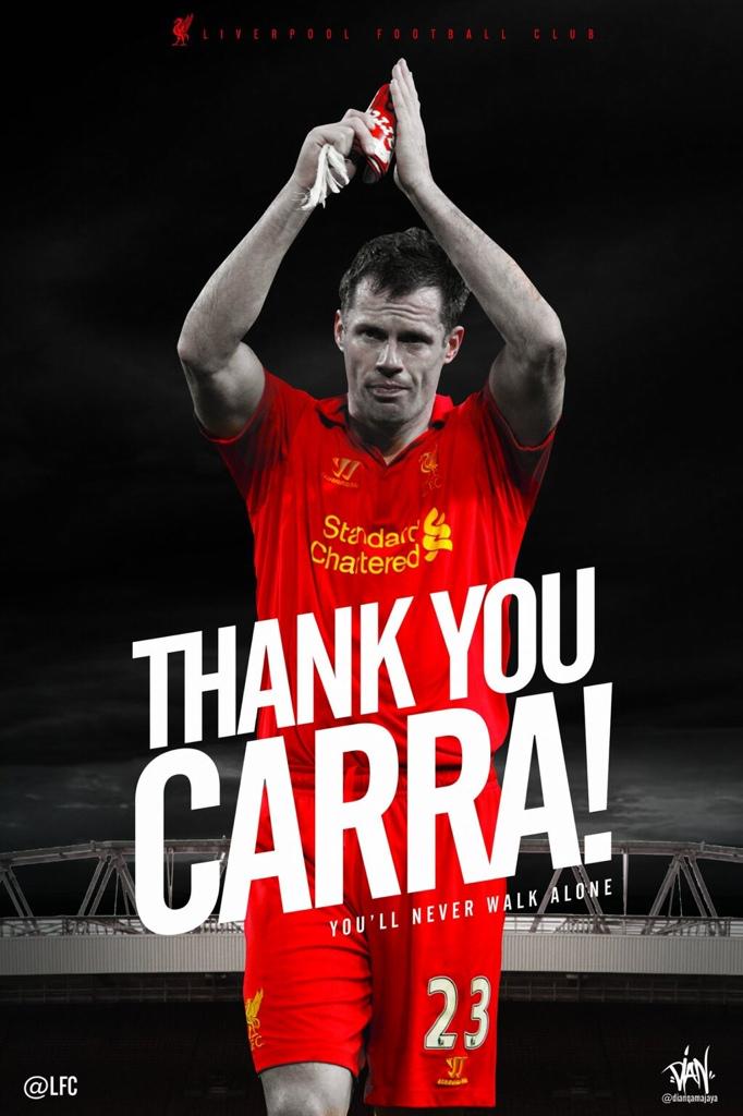  \" A true Liverpool legend. Thank you for everything you gave us. Happy Birthday Jamie Carragher. 