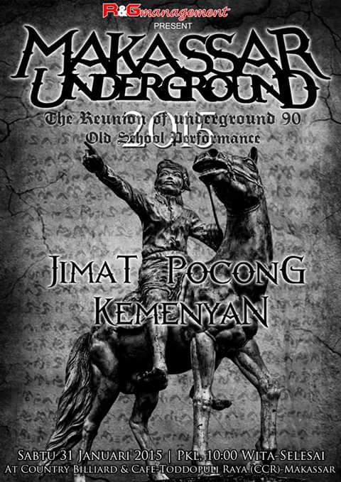 WizNecromancer's tweet photo. Makassar Underground "the reunion of underground 90" sabtu 31 jan 2015 pukul 10.00 wita di country toddopuli raya. http://t.co/qp4GG7QINh