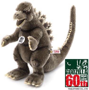ゴジラ誕生60周年記念限定コラボ・シュタイフのゴジラ、素晴らしい作り