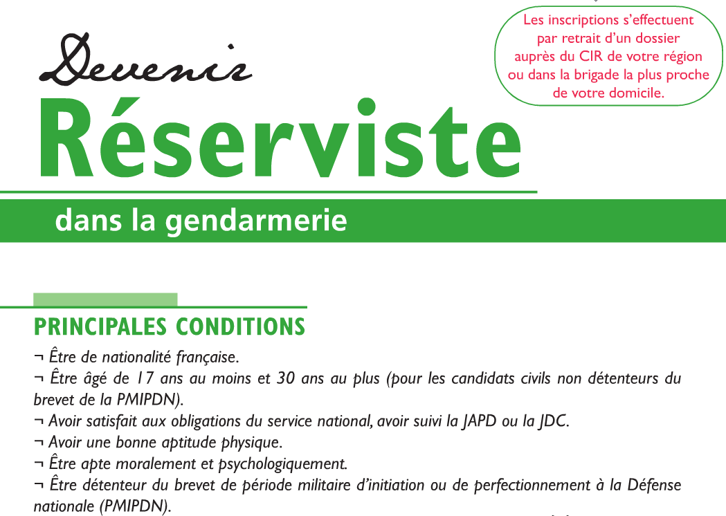 Lettre De Motivation Pour Devenir Réserviste Gendarmerie  Exemple de