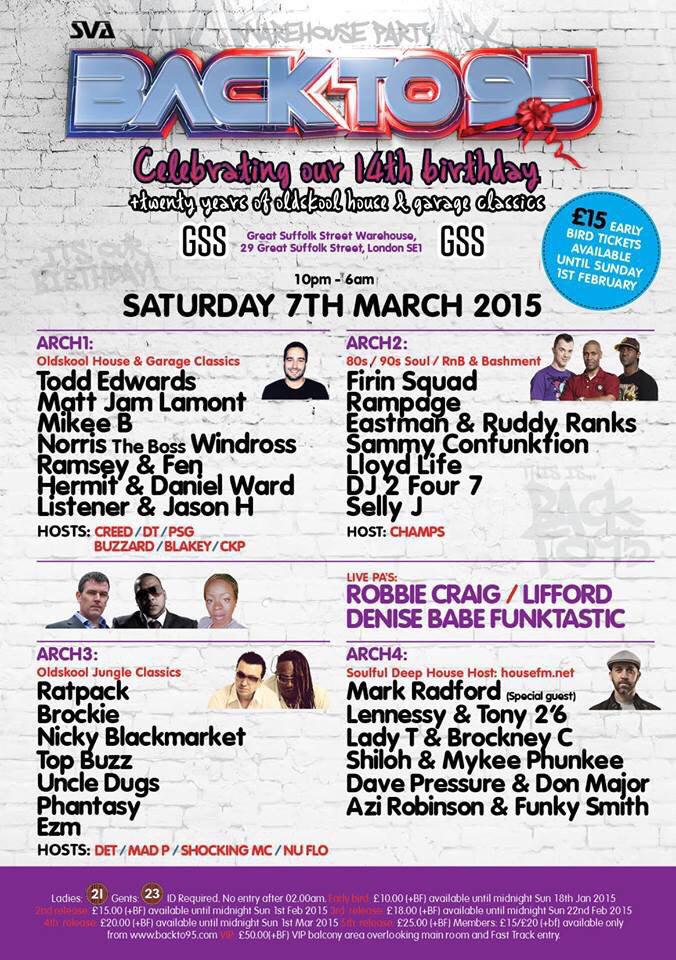 GarageEvents's tweet photo. @BackTo95 

Ft @djbrockie @RatpackUK @nickyblkmkt @UncleDugs @djphantasy @McdetUk @FirinSquad @mccreedmusic http://t.co/1NJFqScY2D