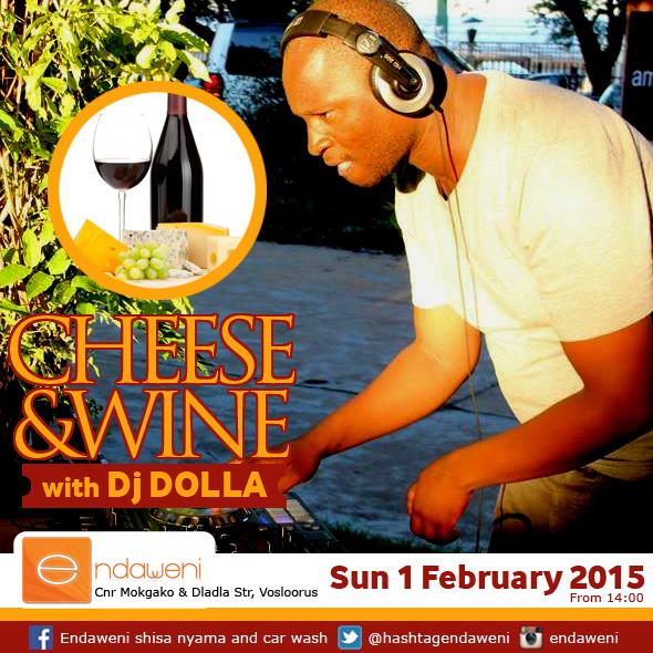 HashtagEndaweni's tweet photo. Sunday We Vibing w/ DJ Dollar... Wine &amp; Cheese Sundays at Endaweni.#letsmovein #wine&amp;cheese http://t.co/H2dQ6mcvm9