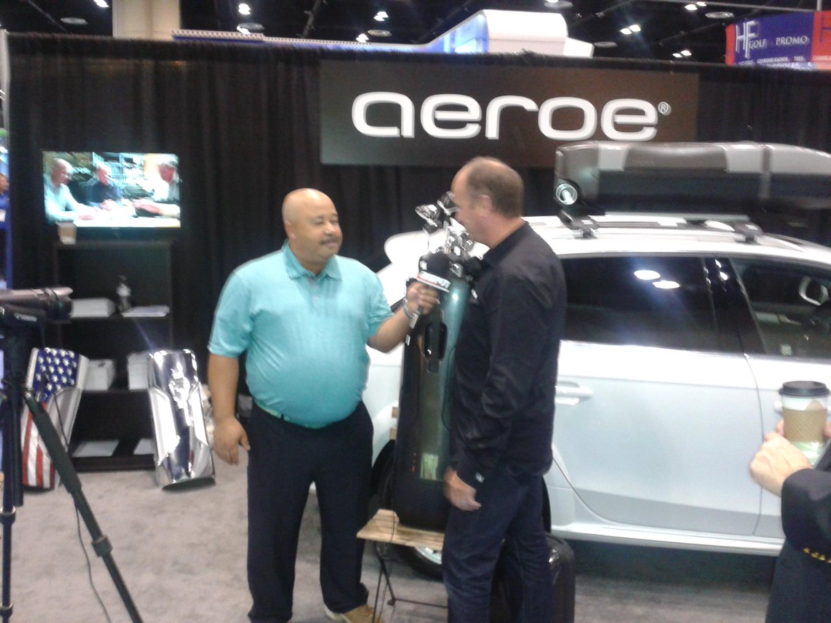 Mikemag12's tweet photo. Very successful 2015 PGA Merchandise show for @aeroe_golfpod. Amazing positive response from golf industry &amp; media. http://t.co/BQr8o0B9IV