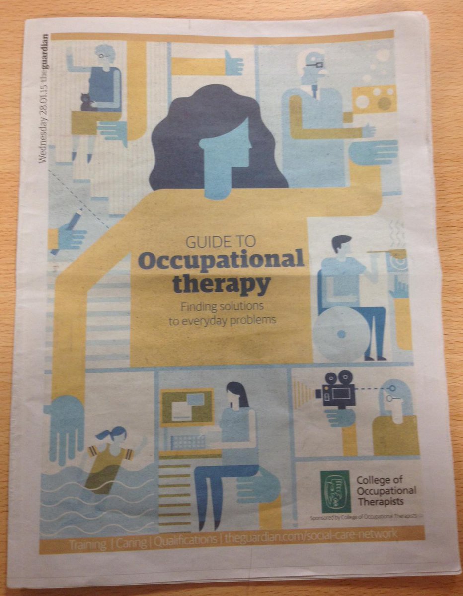 theRCOT's tweet photo. Special OT supplement in the guardian paper today! See the Guardian Social Care Network too: http://t.co/y6VjzMx367 http://t.co/j7micd3uuA