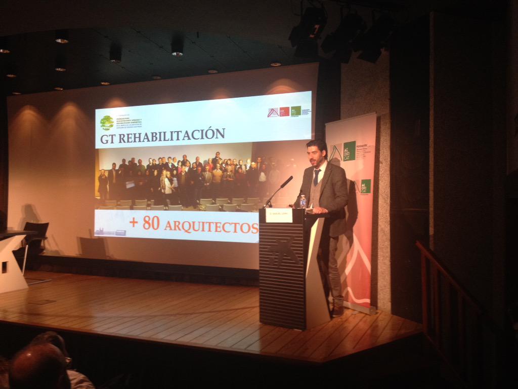 COAATMCA's tweet photo. Madrid Renove Rio explicado con detalle en el #congresoEECNpalma @ManuelLeira @Fund_Aedificat http://t.co/zUckhCRZoY
