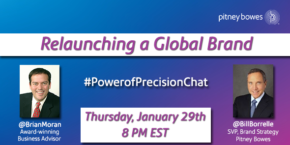 pbsoftwareEMEA's tweet photo. Get the story behind a global brand relaunch. Join us 1/29 for #PowerofPrecisionChat w/ @BillBorrelle &amp; @BrianMoran http://t.co/Hx1v9PngAN