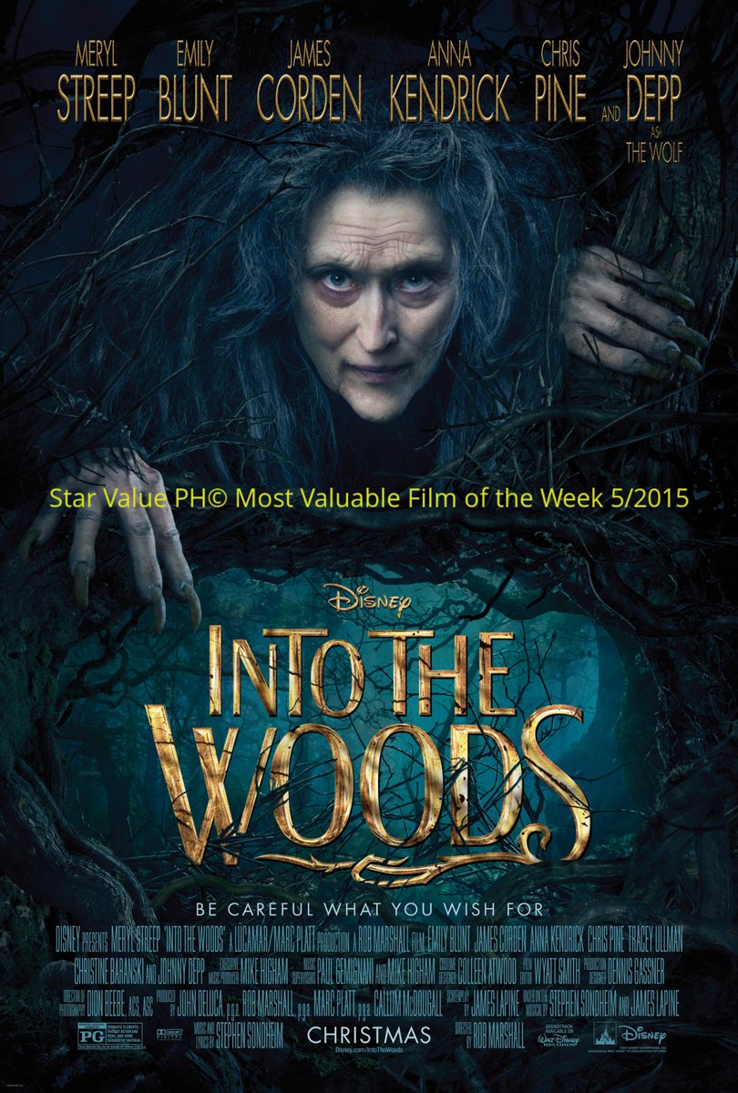 StarValuePH's tweet image. #StarValueAnalysis fairytale mashup, Ms MERYL STREEP sings! #MVF #MostValuableFilm Wk5 @IntoTheWoods @disneystudiosph