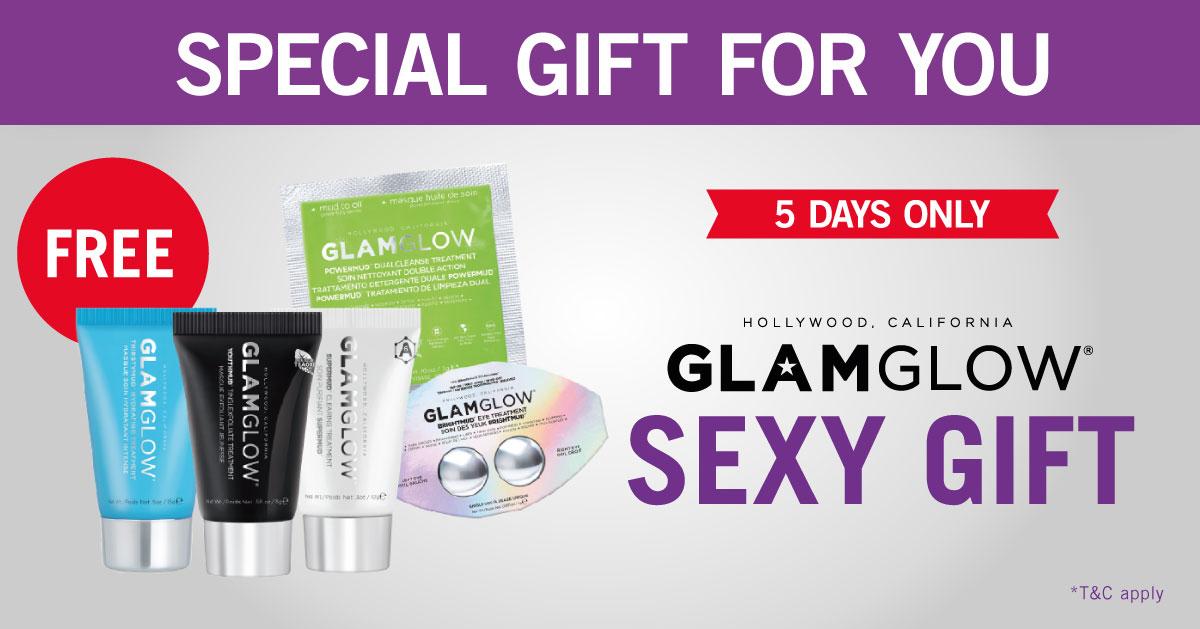 Special for you! FREE GLAMGLOW  sexy gift for 5 days only. Visit our store and website beautybox.co.id now!