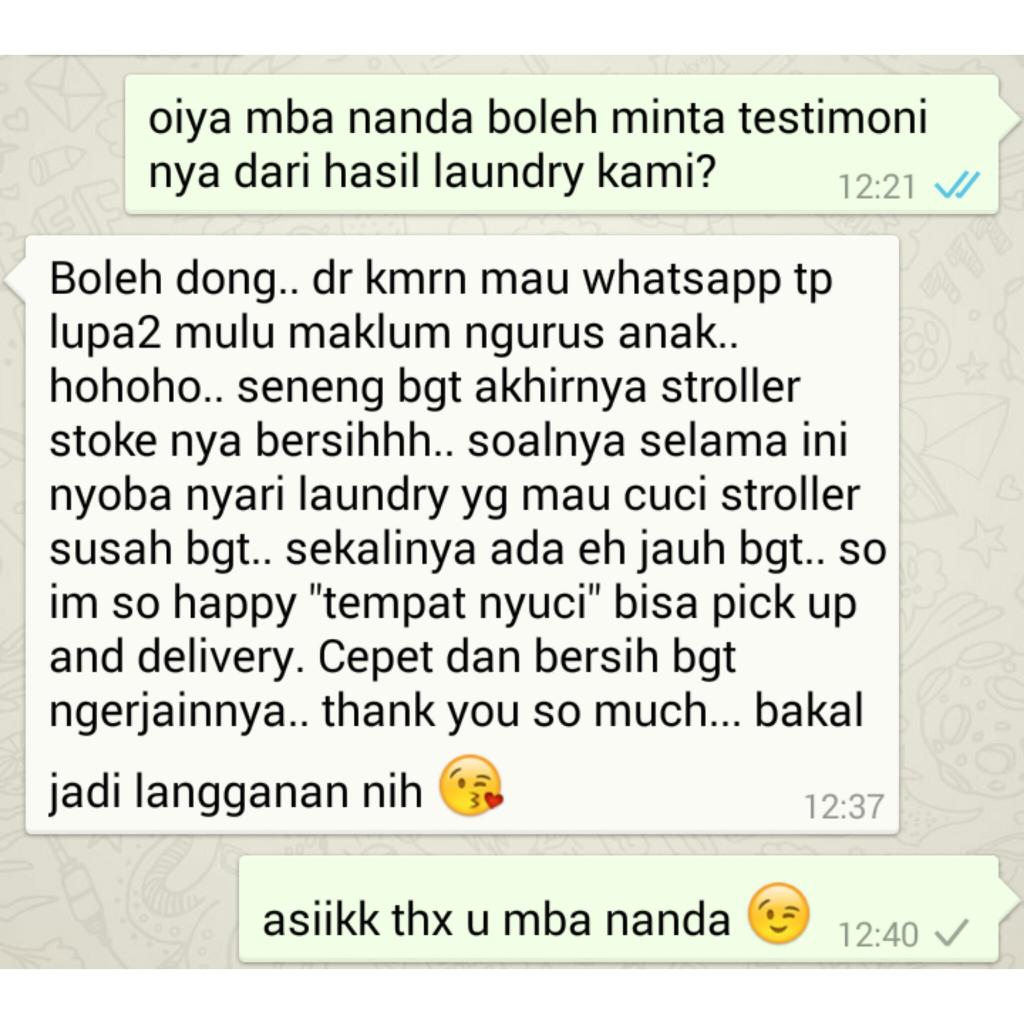 tempatnyuci's tweet photo. terima kasih mba nanda sudah percaya pada laundry kami... ditunggu laundry berikutnya... hehehe... http://t.co/F1yQ6bAUiN