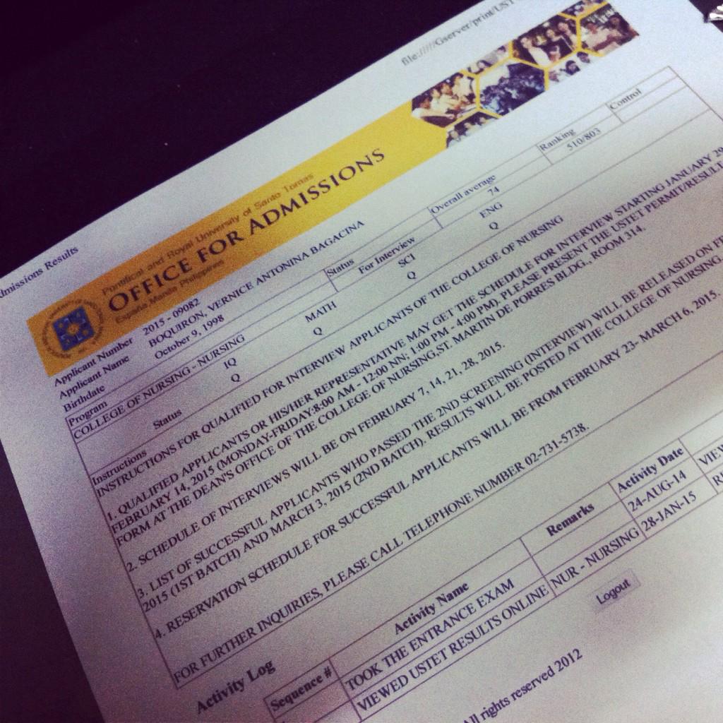 BoquironVernice's tweet photo. Thankyou lord!!!
#blessed #USTETResults #thankyou #wow #forinterview #prayforme http://t.co/eVcoiOojBK
