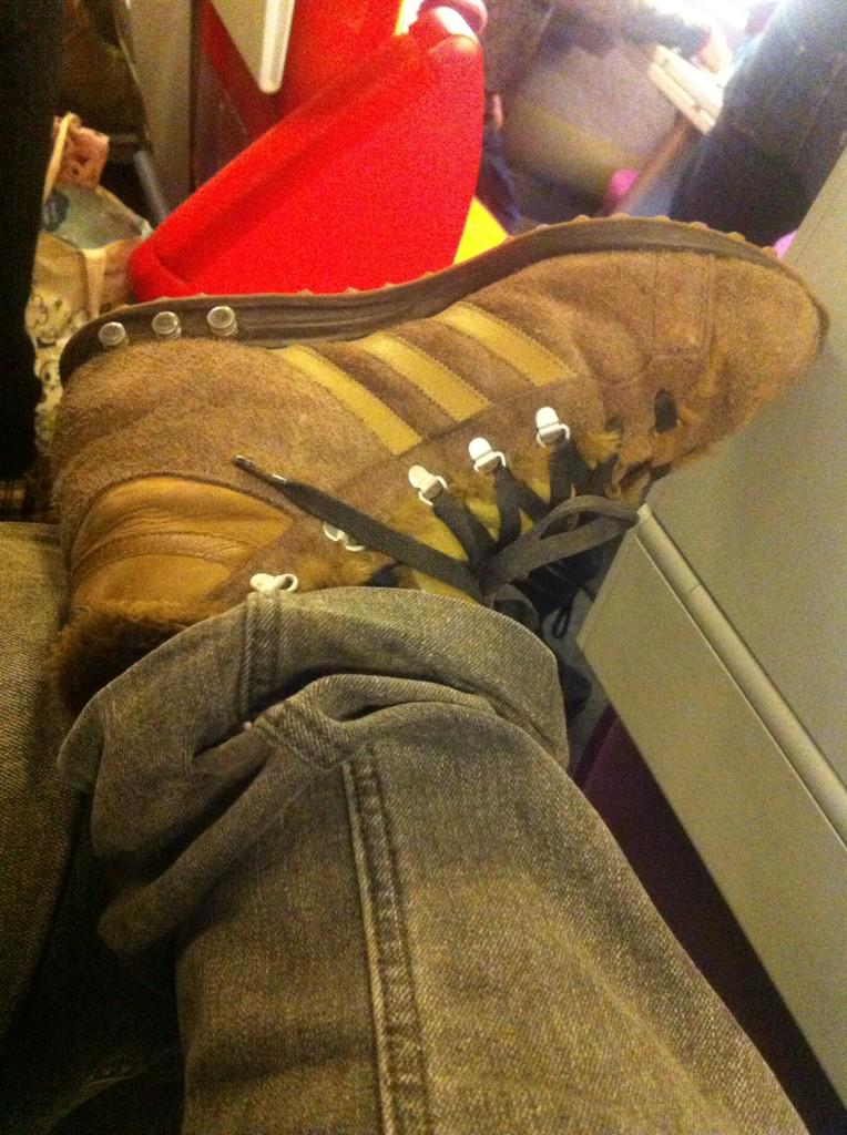 TheAngryScribe's tweet photo. Direction Gérardmer. J'ai ressorti mes Adidas Chewbacca. #SNOWSWAG http://t.co/R036Y63eI4