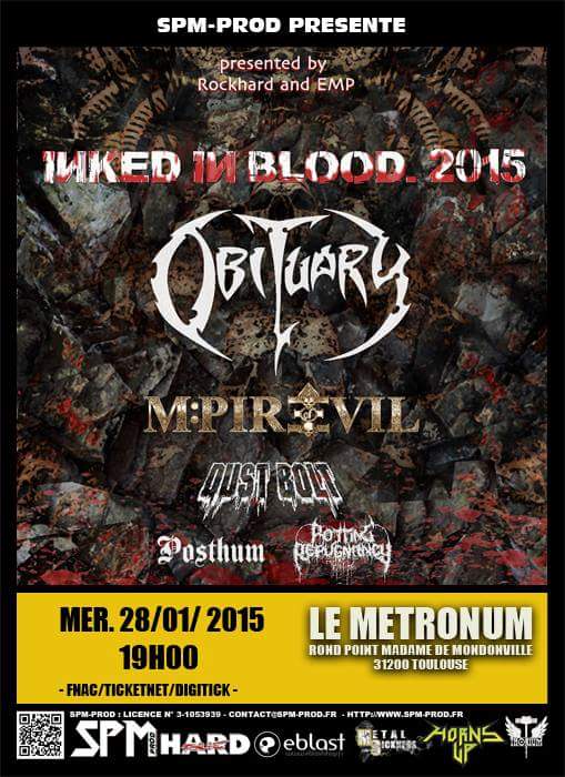 OBI in Toulouse France today @ Metronum.
#Floridadeathmetal #InkedInBlood
<a href="/MetallianMag/">METALLIAN Magazine</a> <a href="/obituarytheband/">Obituary</a>