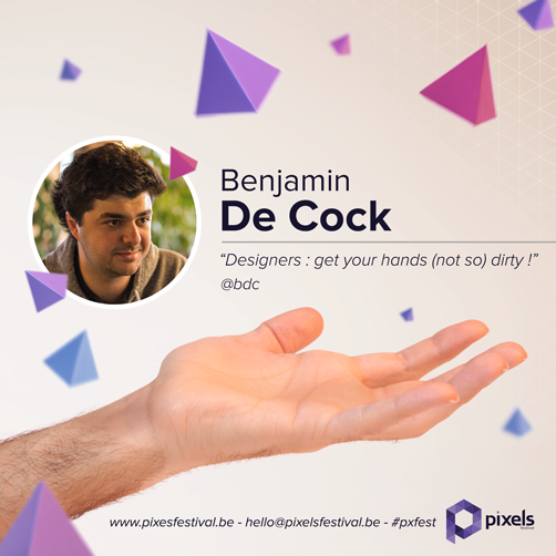 Hey everybody! We're proud to anounce <a href="/bdc/">Benjamin De Cock</a> from <a href="/stripe/">Stripe</a> as speaker for next #pxfest pixelsfestival.eventbrite.com
