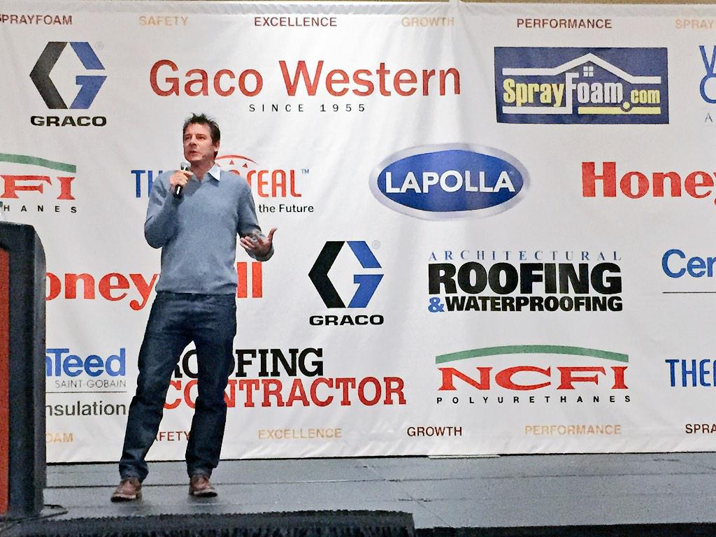 SprayFoam_com's tweet image. #sprayfoam2015 welcomes @typennington to the stage! #SPFAShow