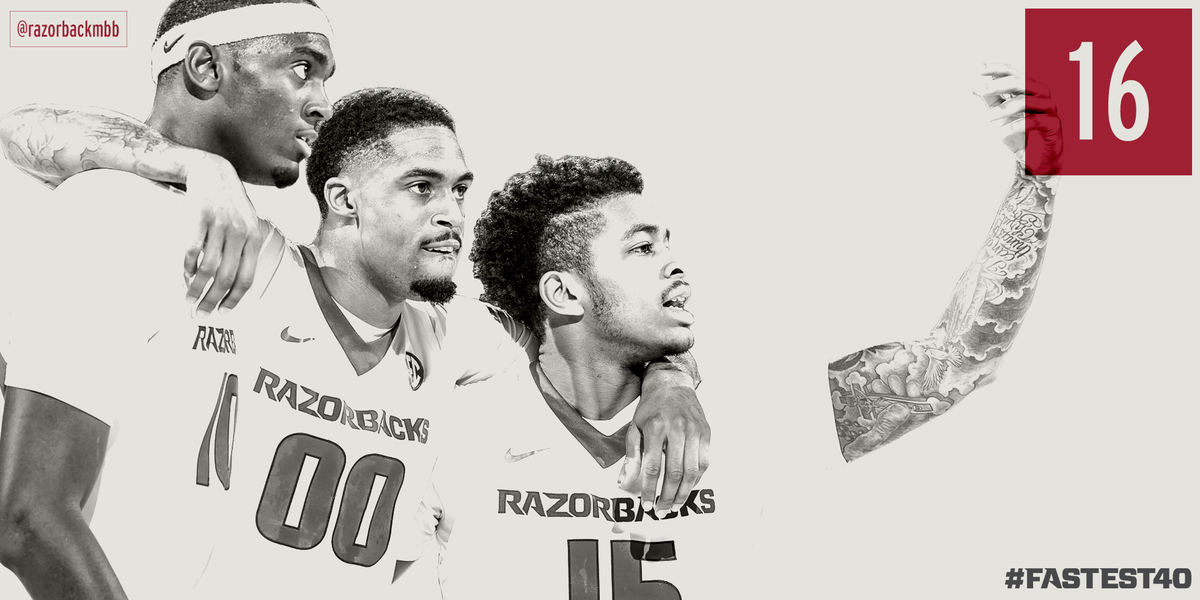 ArkRazorbacks's tweet photo. The Hogs have won 16 of their first 20 games for the first time since 1997-98. #Fastest40 http://t.co/JdEWD2l93f