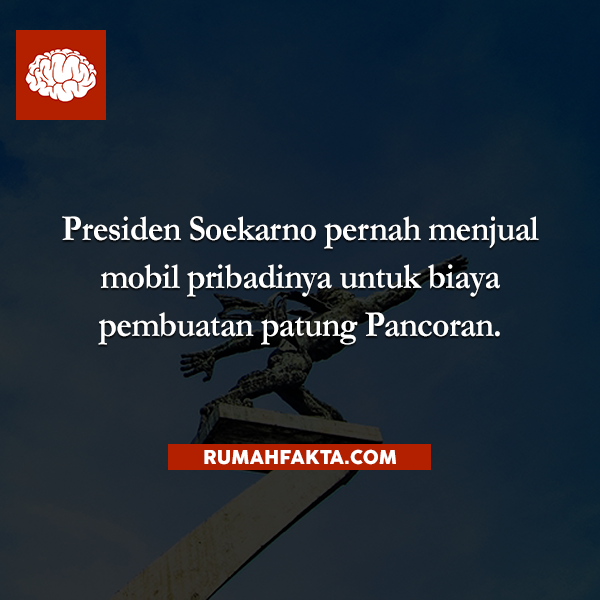 rumahfakta's tweet photo. Presiden Soekarno pernah menjual mobil pribadinya untuk biaya pembuatan patung Pancoran. http://t.co/ohBsgroKLb