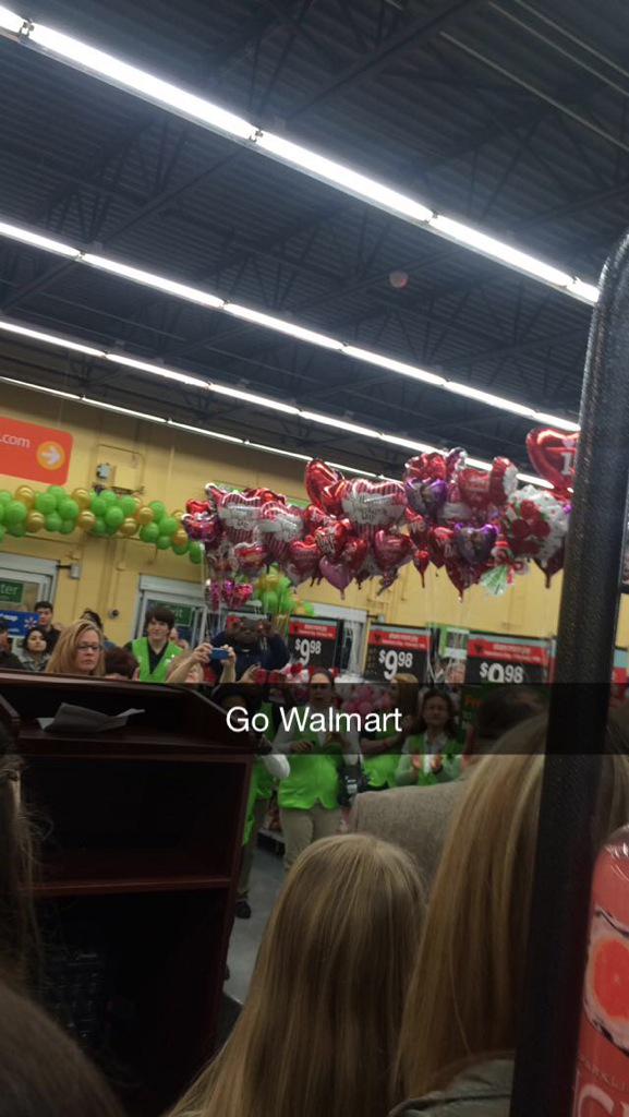 WH_Spartans's tweet photo. Thanks Walmart on browns bridge for including us in the grand opening!!! #walmartpartners#spartanpride http://t.co/W0pIAd9VON