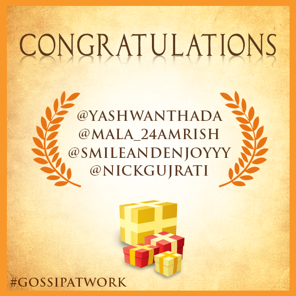 KokuyoIndia's tweet photo. Congratulations @YashwantHada, @mala_24amrish @smileandenjoyyy & @NickGujrati on #winning our #GossipAtWork #contest. http://t.co/TAcqS6U2ve