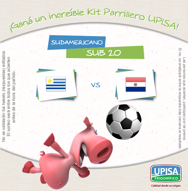 RecetarioUpisa's tweet photo. Ganá un Kit Parrillero UPISA!
Mencionanos y escribí tu pronóstico para el partido de UY vs PY http://t.co/e84A3aUKe3