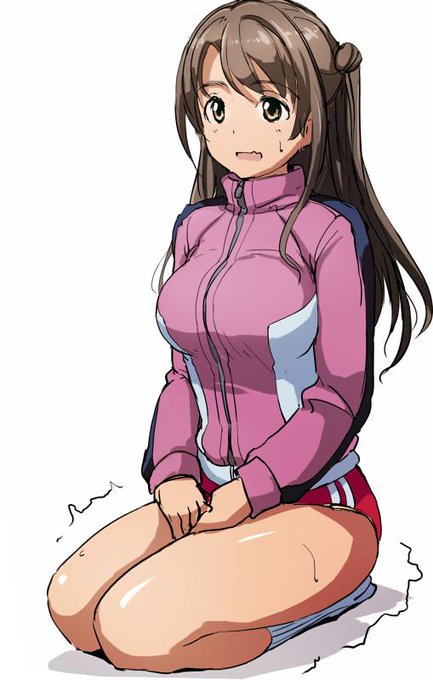 落書き、ジャージブルマの島村卯月ちゃん。 