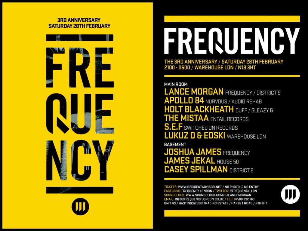 Frequency_LDN's tweet photo. Have you got your early bird ticket for our 3rd Anniversary? 

http://t.co/2XtopDLX34 http://t.co/lVeNvzd4bX